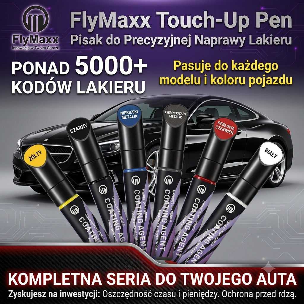 Marker  do Naprawy Zarysowań Lakieru 12ml | Ukryj Rysy w 60 Sekund — 9 Kolorów