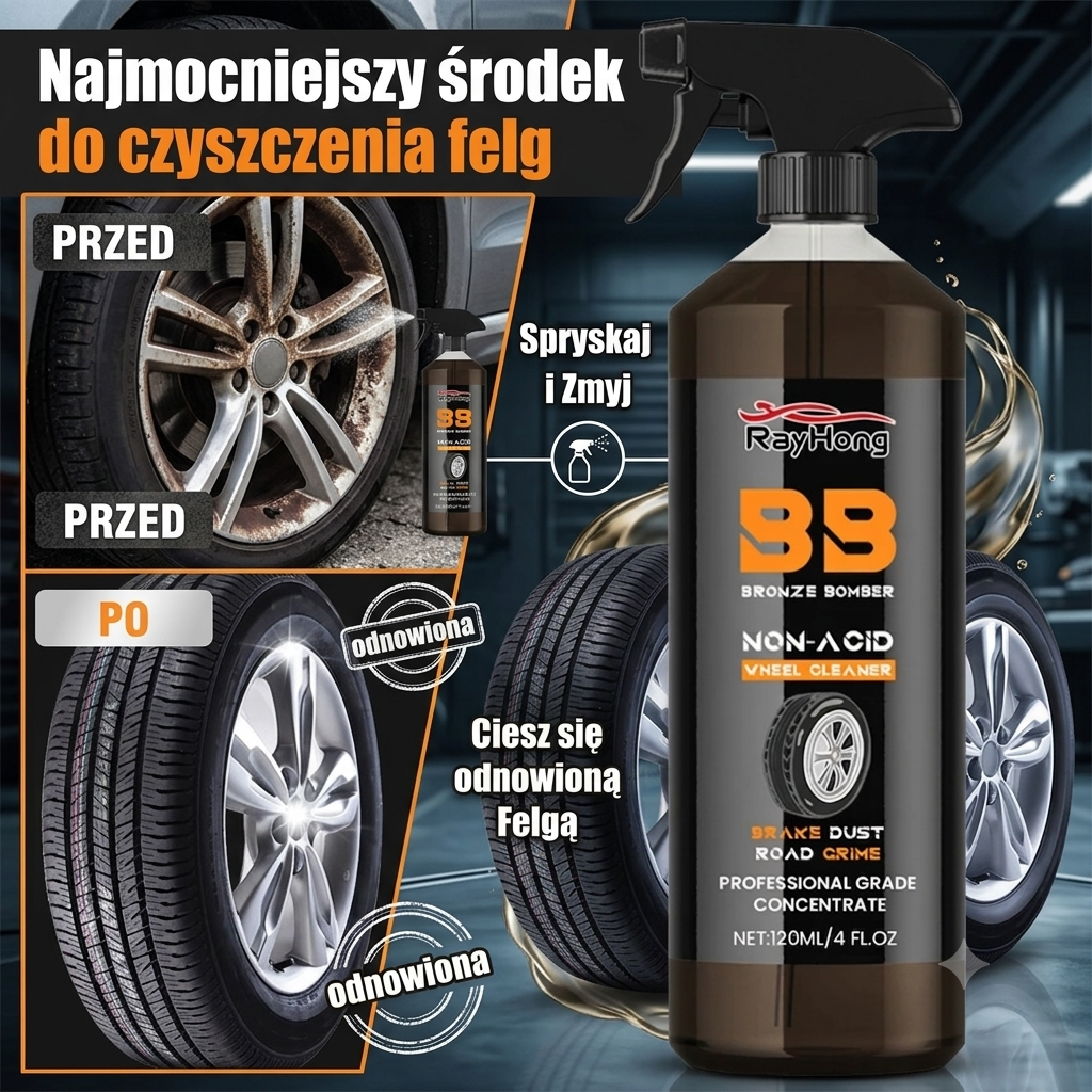 BB Bronz Bomber - Wyczyść Felgi w 60 Sekund ✨
