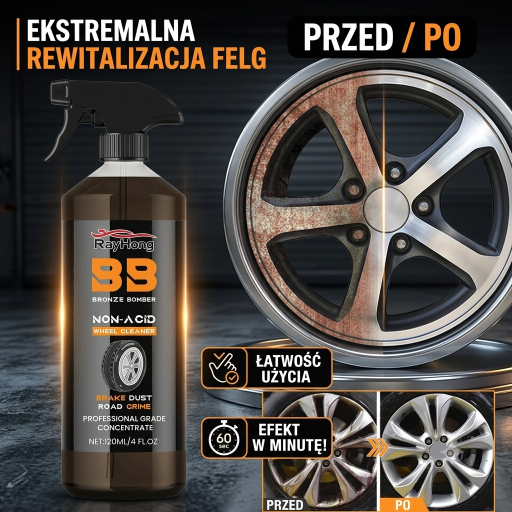 BB Bronz Bomber - Wyczyść Felgi w 60 Sekund ✨